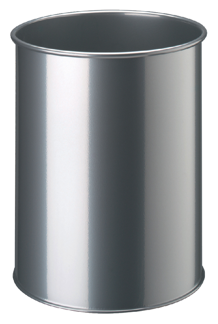 Papierbak Durable 3301-23 15 liter rond zilver