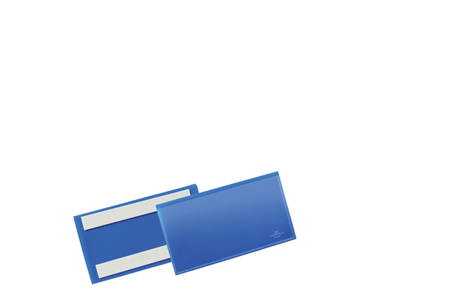 Documenthoes Durable zelfklevend 150x67mm blauw 50 stuks