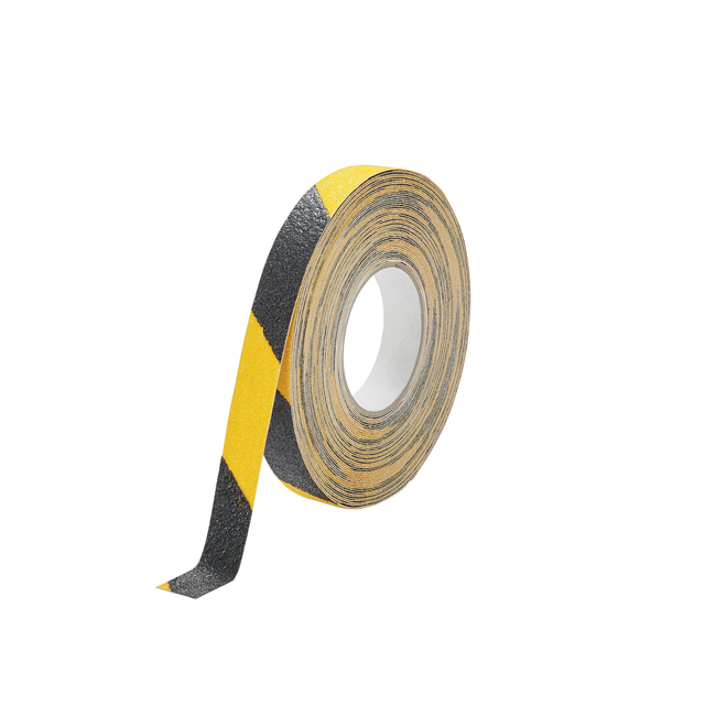 Ruban antidérapant DURALINE GRIP+ 25mmx15m jaune-noir