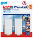 Haken tesa Powerstrips® LARGE Classic zelfklevend verwijderbaar wit 2 stuks