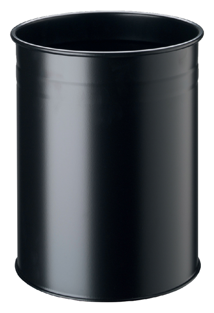 Corbeille à papier Durable 3304-1 15L ronde noir