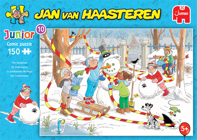 Puzzel Jan van Haasteren Junior 10 De sneeuwpop 150 stukjes