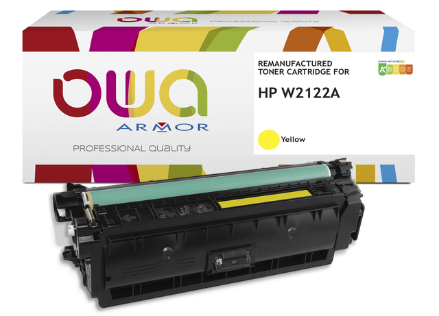 Cartouche toner OWA alternative pour HP W2122A jaune