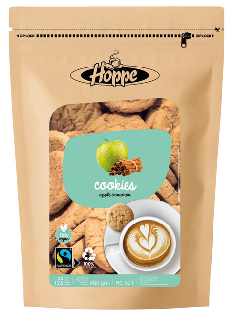 Biscuits Hoppe Cookies Fairtrade pomme cannelle env. 125 pièces