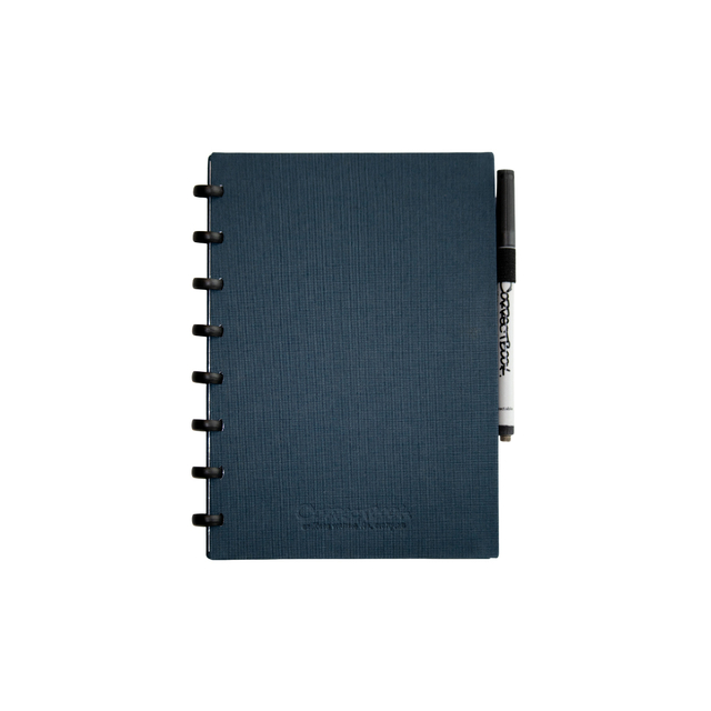 Notitieboek Correctbook A5 lijn 40blz linnen steel blue