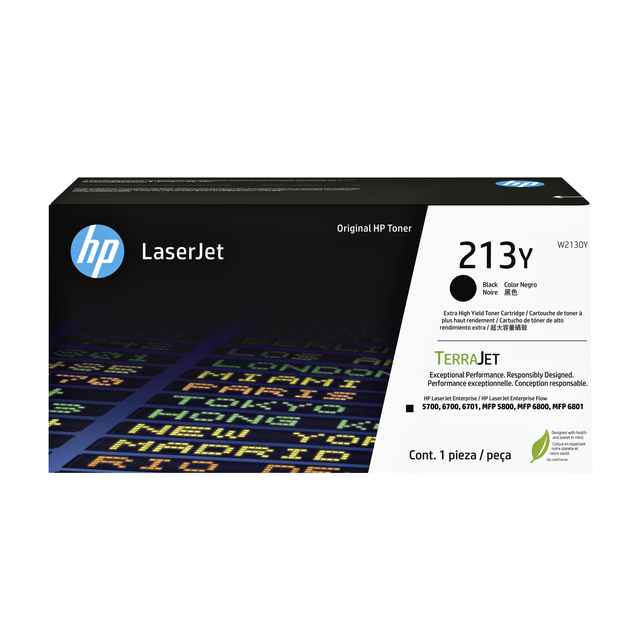 Cartouche toner HP W2130Y 213Y noir