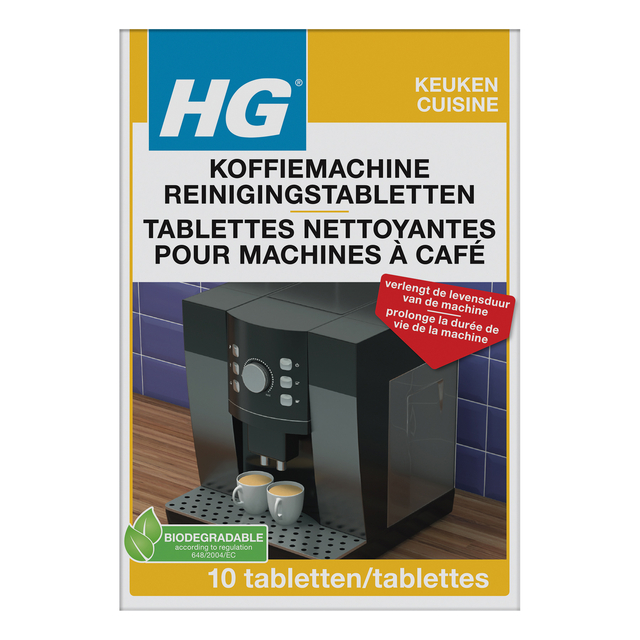 Reinigingstabletten HG voor koffiemachine 10 stuks