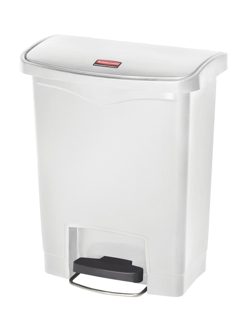 Pedaalemmer Rubbermaid Slim Jim Step-On 30liter wit