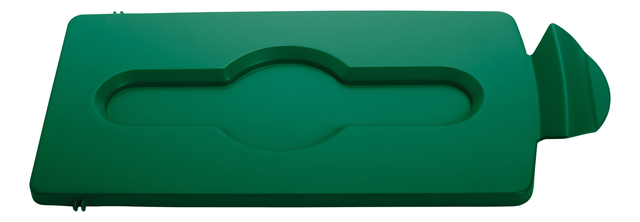 Couvercle Rubbermaid pour Station de recyclage Slim Jim fermé vert