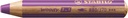 Crayon de couleur STABILO 880 woody 3-en-1 multi-surfaces violet
