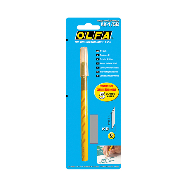 Cutter pour l'art créatif Olfa AK-1 blister 1 pièce