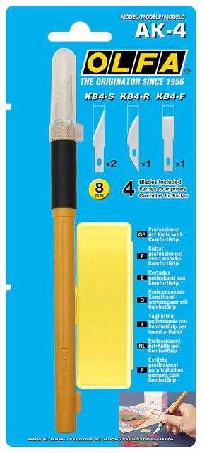 Couteau de précision Olfa AK-4 Pro blister 1 pièce