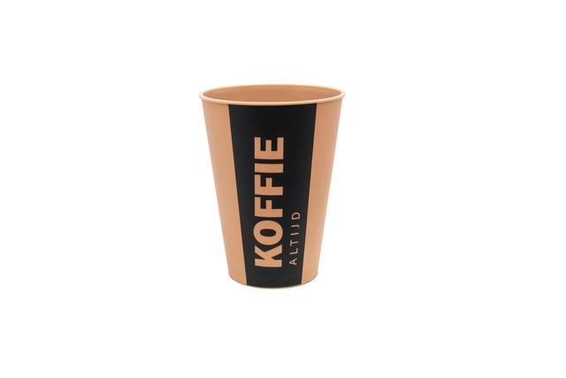 Gobelet IEZZY 180ml réutilisable "Altijd Koffie" brun 20 pièces