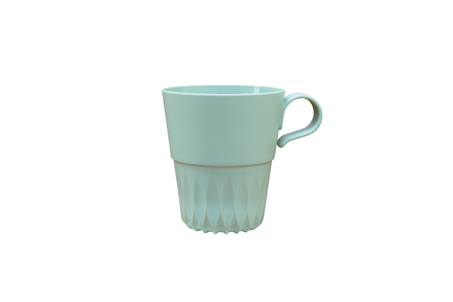 Tasse IEZZY 180ml réutilisable avec oreille PP vert 10 pièces