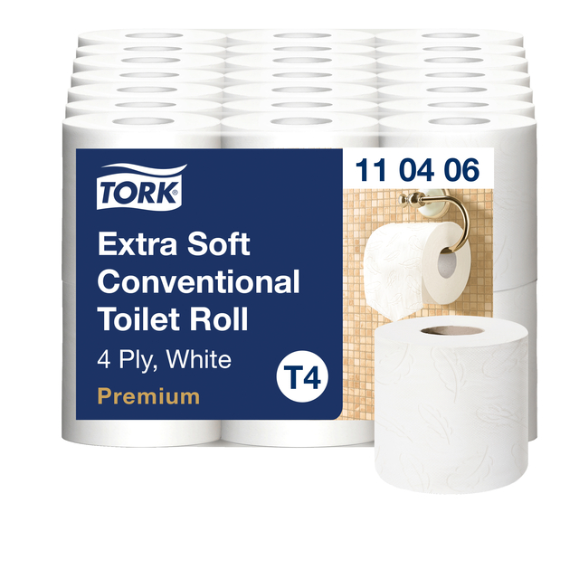 Toiletpapier Tork T4 Premium 4-laags 150 vel wit 110406