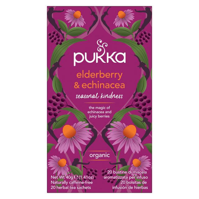 Thé Pukka Elderberry &t Echinacea 20 sachets