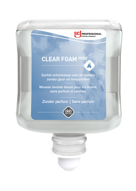 Handzeep SCJ Clear Foam Pure parfumvrij 1000ml