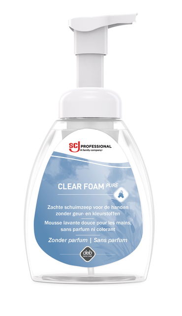 Savon mains SCJ Clear Foam Pure sans parfum 250ml