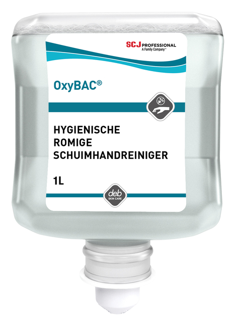 Nettoyant mains SCJ Oxy Bar Foam antibactérien sans parfum 1L