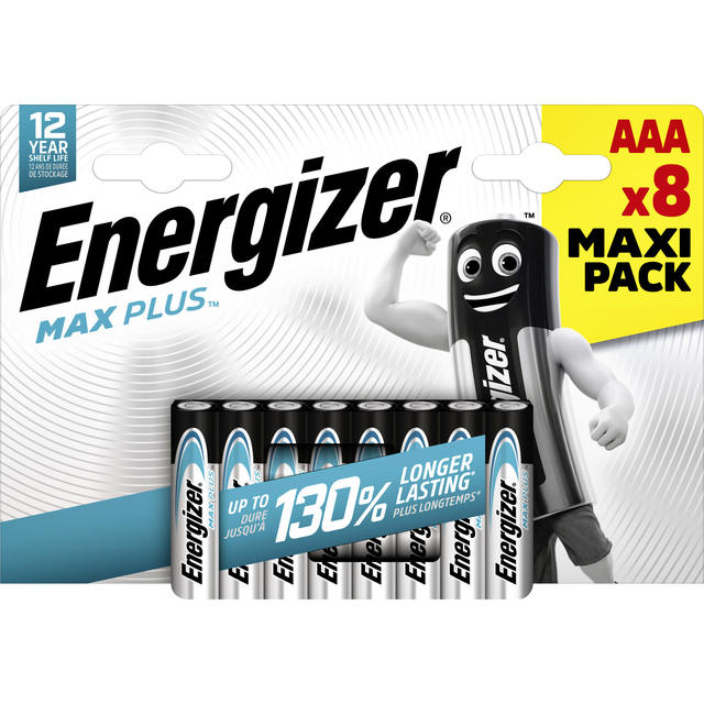 Batterij Energizer Max Plus 8xAAA alkaline