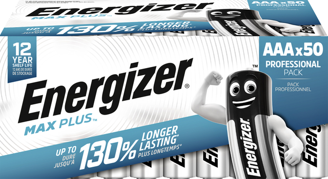 Batterij Energizer Max Plus 50xAAA alkaline