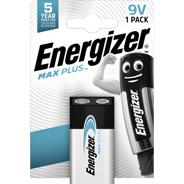 Batterij Energizer Max Plus 1x9v alkaline