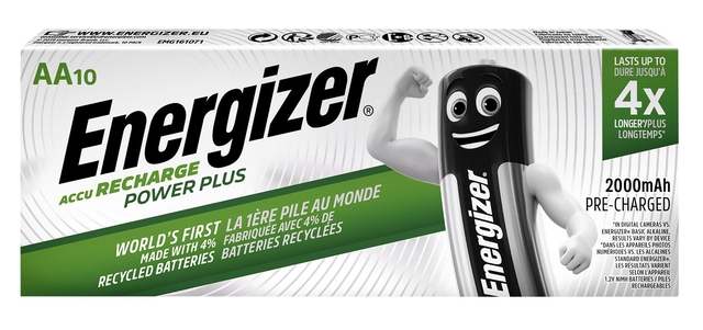 Batterij oplaadbaar Energizer 10xAA 2000mAh