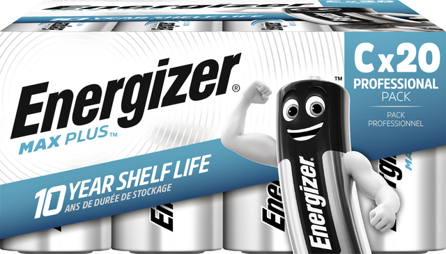 Batterij Energizer Max Plus 20xC alkaline