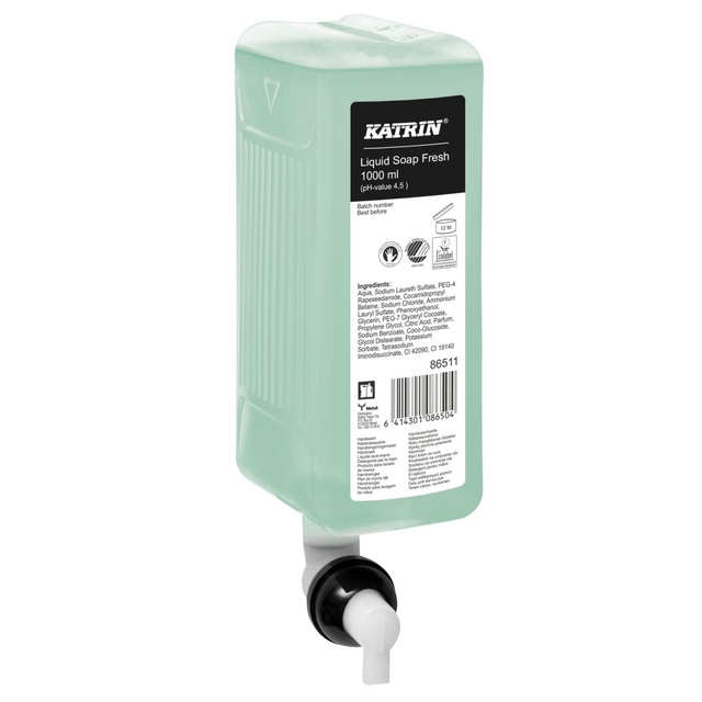 Savon mains Katrin Fresh 86511 liquide 1000ml