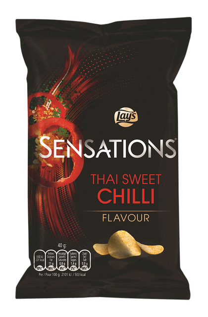 Chips Lay's Sensations Thai sweet chilli sachet 40g