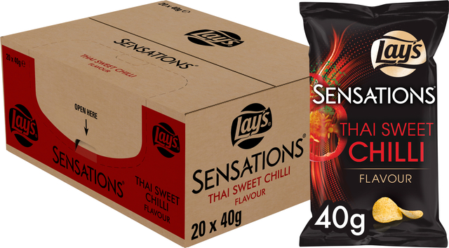 Chips Lay's Sensations Thai sweet chilli sachet 40g