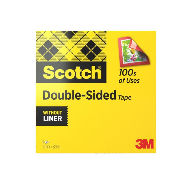 Plakband Scotch Magic 665 19mmx33m dubbelzijdig