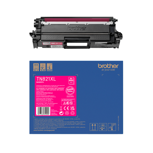 Toner Brother TN-821XLM rood