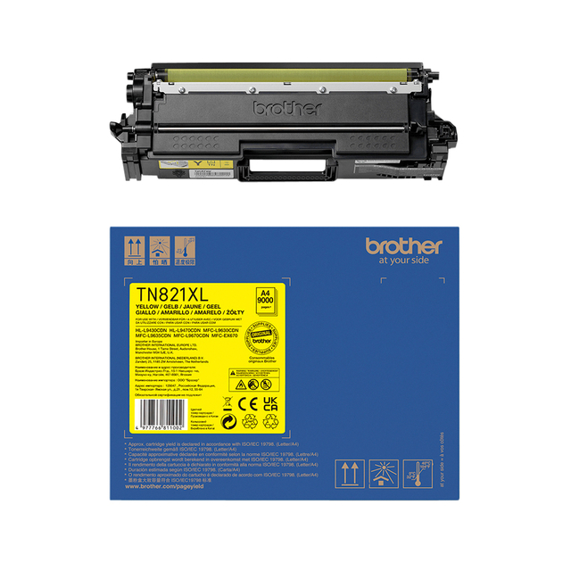 Toner Brother TN-821XLY geel