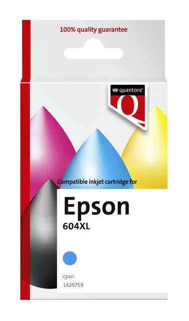 Inktcartridge Quantore alternatief tbv Epson 604XL T10H24 blauw