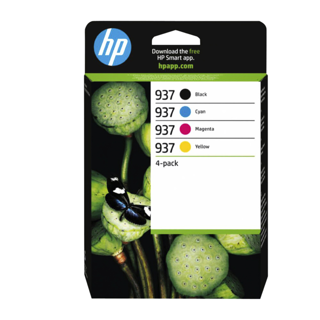 Inktcartridge HP 6C400NE 937 zwart + 3 kleuren