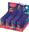 Puntenslijper Maped Pixel Party Connect 2-gaats met gum display à 20 stuks