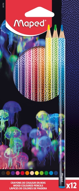 Kleurpotlood Maped Deepsea Paradise set à 12 kleuren