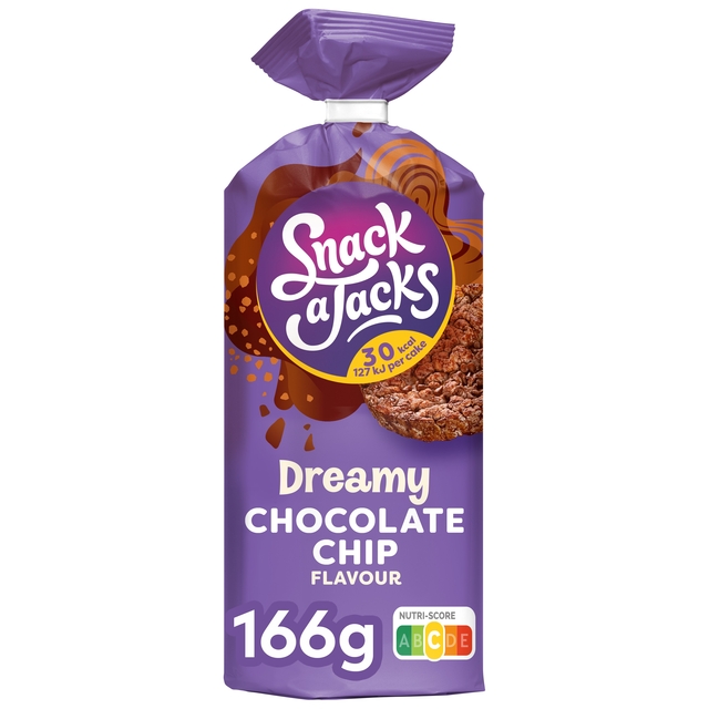 Galette de riz Snack-a-Jacks Chocolate chip paquet 166g