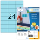 Etiquette HERMA 4408 70x37mm bleu 2400 pièces