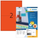 Etiquette HERMA 4567 199,5x143,5mm rouge 200 pièces