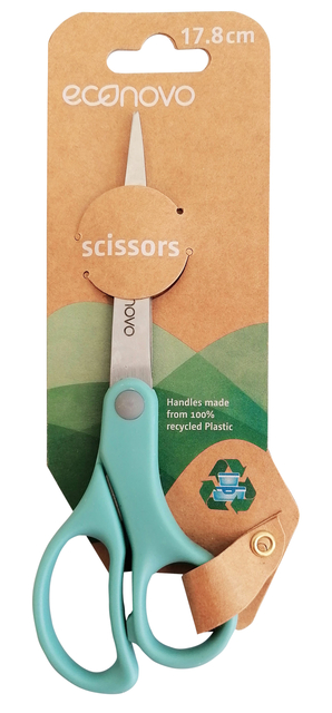 Ciseaux Econovo 18cm bleu blister 1 pièce
