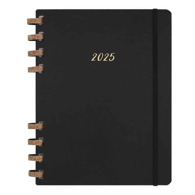 Life planner 2025 Moleskine 12 mois Spirale 7j/2p Extra Large rigide noir