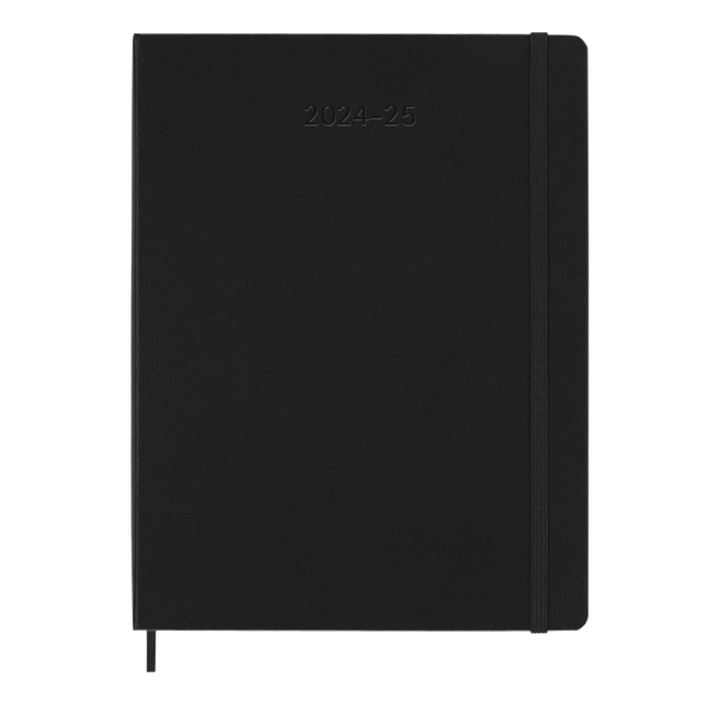 Agenda 2024/2025 Moleskine 18M Planner Weekly 7dagen/1pagina extra large hc black