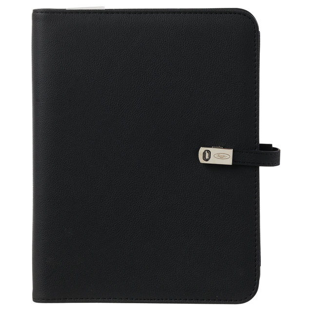 Organiseur Kalpa A5 inclusif agenda 2025-2026 7 jours/2 pages nervuré noir