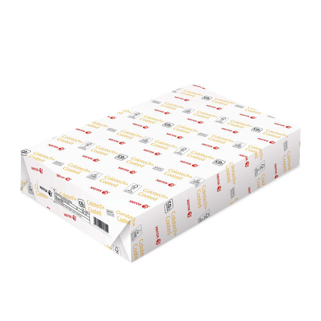 Papier laser Xerox Colotech+ brillant couché A3 200g blanc 250 feuilles