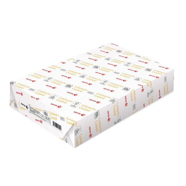 Papier laser Xerox Colotech+ brillant couché A4 130g blanc 500 feuilles