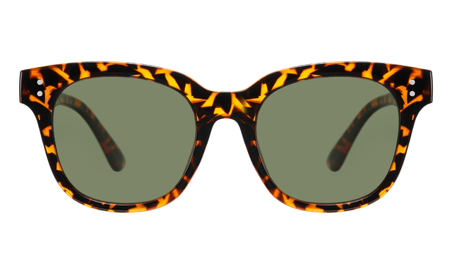 Lunettes de soleil Montana verre polarisé vert G15 tortue brillant