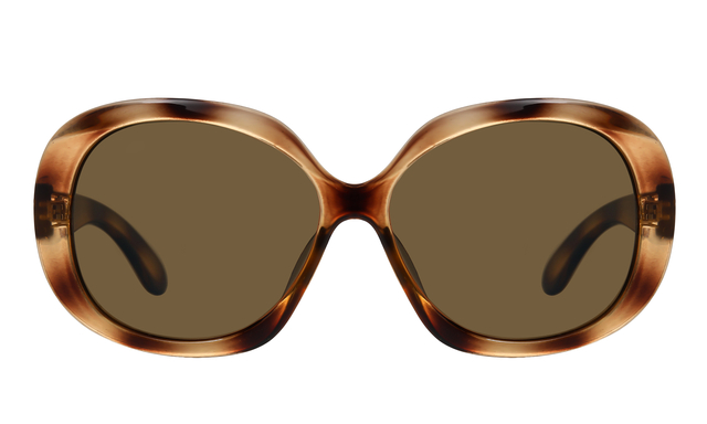 Zonnebril Montana met bruin gepolariseerd glas glans demi