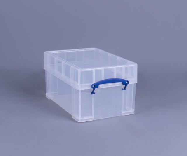 Opbergbox Really Useful 9 liter XL 395x255x205mm transparant wit